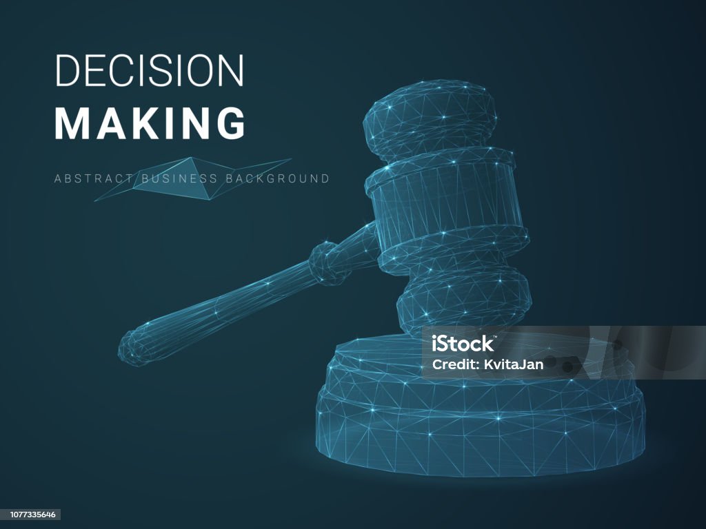 Desicion Making Background Abstract Modern Business Background Vector Depicting Decision Making ...