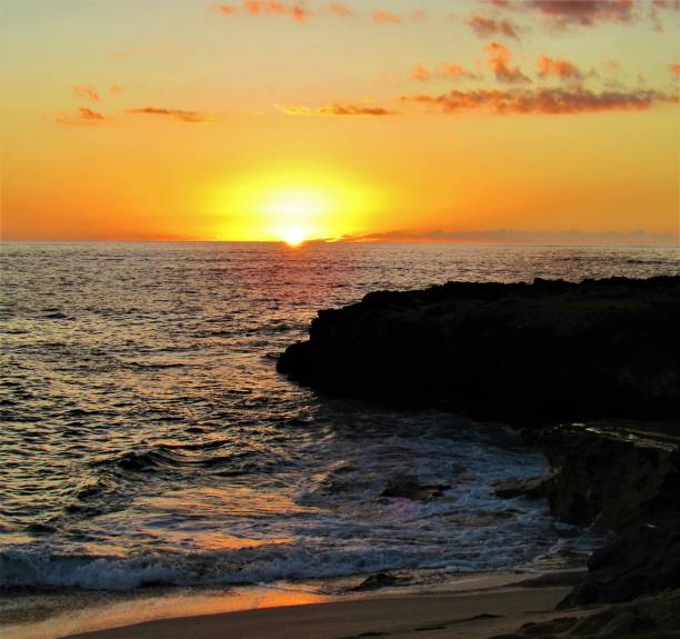 istock Sunset at Nanakuli Beach Park 12 01 2018, Nanakuli, Oahu, Hawaii 1077347922