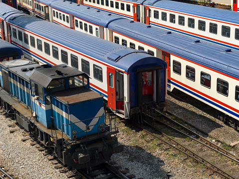 Railroad station, Istanbul, Turkey