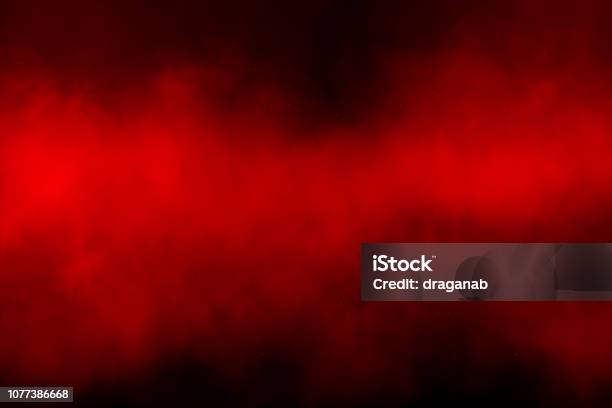 Foto de Fundo De Fumo Vermelho e mais fotos de stock de Vermelho - Vermelho, Plano de Fundo, Fumaça