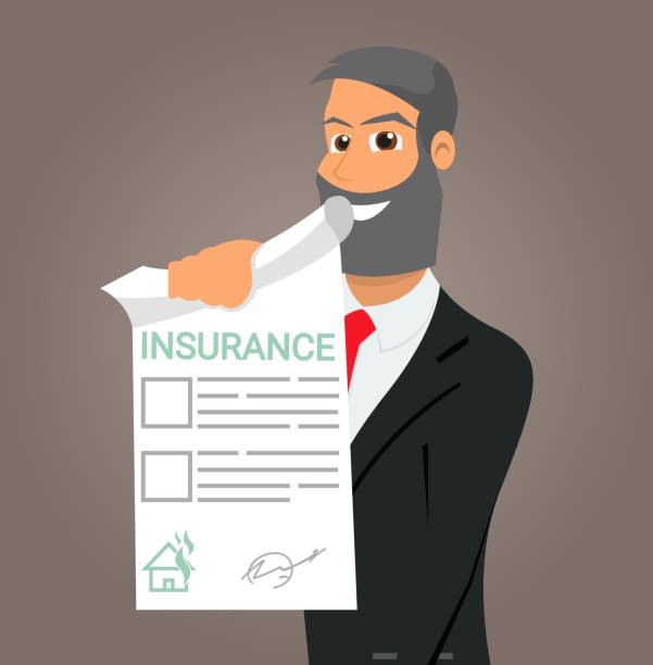 illustrazioni stock, clip art, cartoni animati e icone di tendenza di assicurazione immobiliare vector illustration cartoon - healthcare and medicine healthy lifestyle finance newspaper