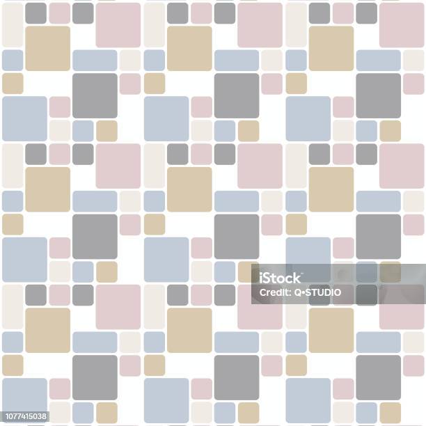 Tile Pattern Background Square Square Tile Pattern Stock Illustration - Download Image Now - Abstract ...