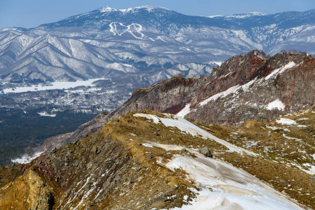 istock Mt.Nishiazuma seen from Mt.Bandaisan 1077437002
