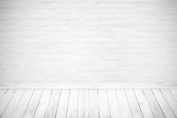 istock Vintage room interior with white brick wall. 1077437960