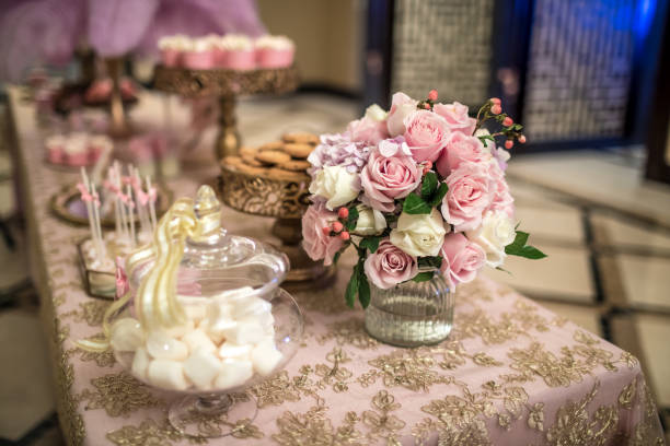istock Cheesecake on the table for catering 1077440640
