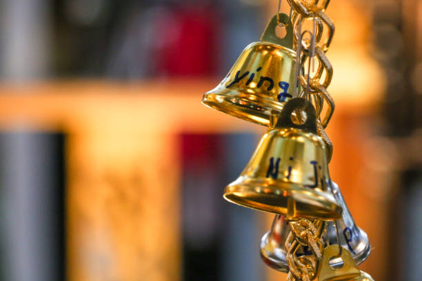 istock Bells small on night at the market 1077446008