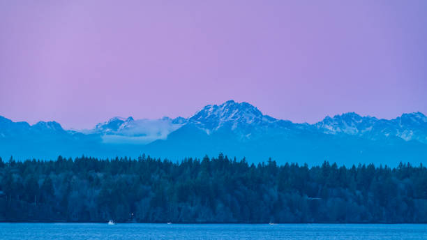 istock Pink Skies Over The Olympics 1077454374