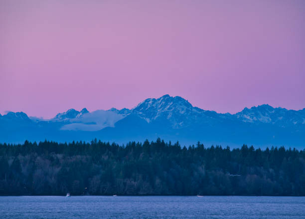 istock Pink Skies Over The Olympics 1077454436