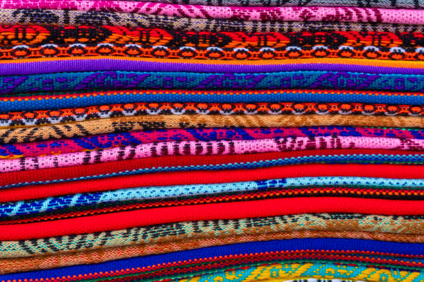 istock Colorful textile in a shop 1077475772