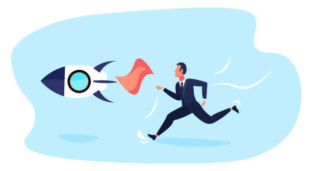 istock businessman running launch rocket new startup concept business man successful project horizontal 1077475826