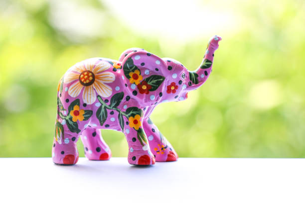 Painting Elephant souvenir at Chiang Mai