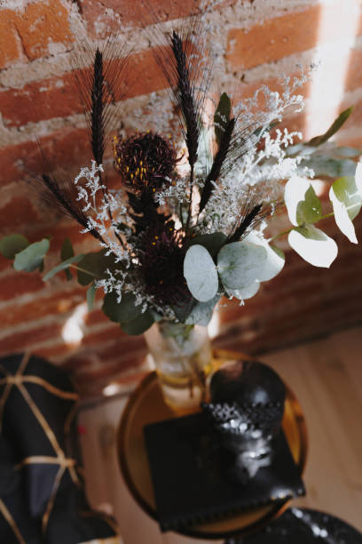 istock Close up of flowers in a vase 1077483802