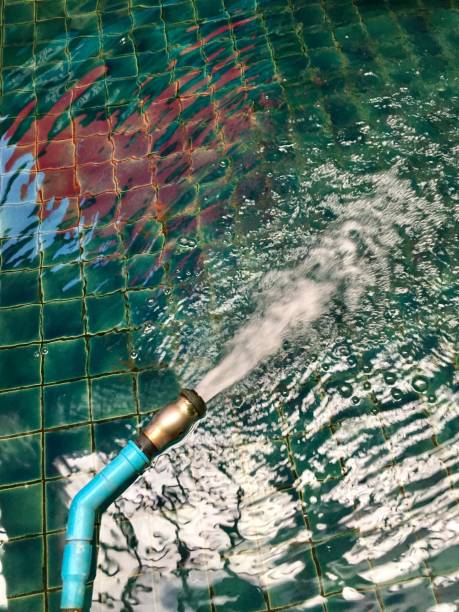 istock Water spray to add oxygen to the fish tank. 1077488252