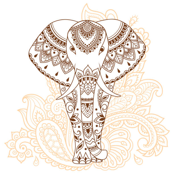 1,257 Drawing Of A Elephant Tattoo Designs Illustrations & Clip Art - iStock