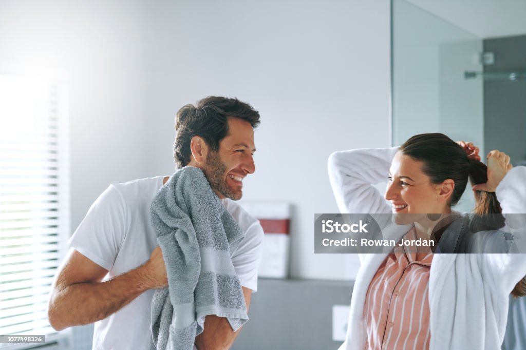 Sind Sie sicher, dass Sie gehen heute zu arbeiten? - Lizenzfrei Bathroom Stock-Foto