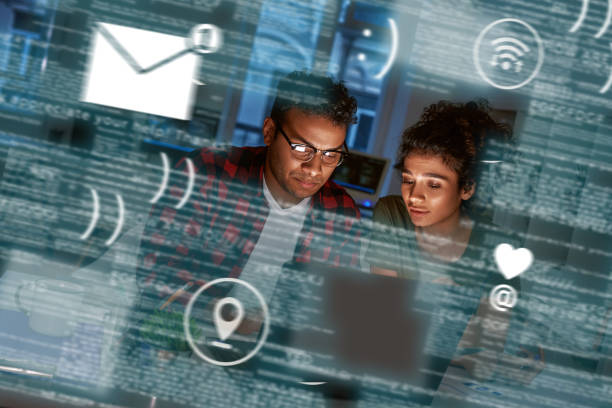 istock Young indian dating developers thinking how to track new events 1077503880