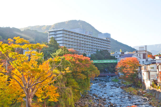 istock Shiobara onsen in Autumn 1077506466