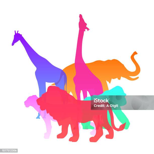 Animal Kingdom Savanna Creatures Stock Illustration - Download Image Now -  Safari, Animal, Animal Wildlife - iStock