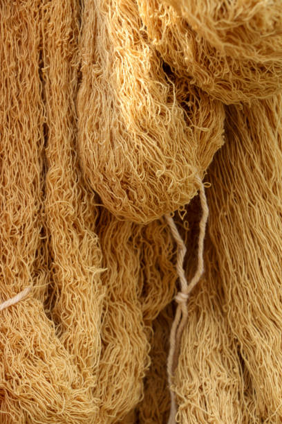 istock Cotton yarn at Thailand 1077518138