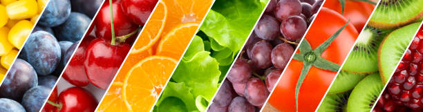 istock Background of mixed fruits and vegetables 1077523734