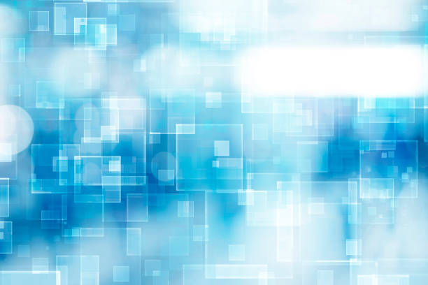 istock Blue abstract geometric shiny transparent motion technology concept background 1077524144