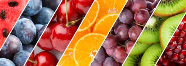 istock Background of mixed fresh fruits 1077526358