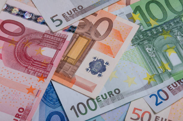 istock Euro banknotes of various denominations. 1077529046