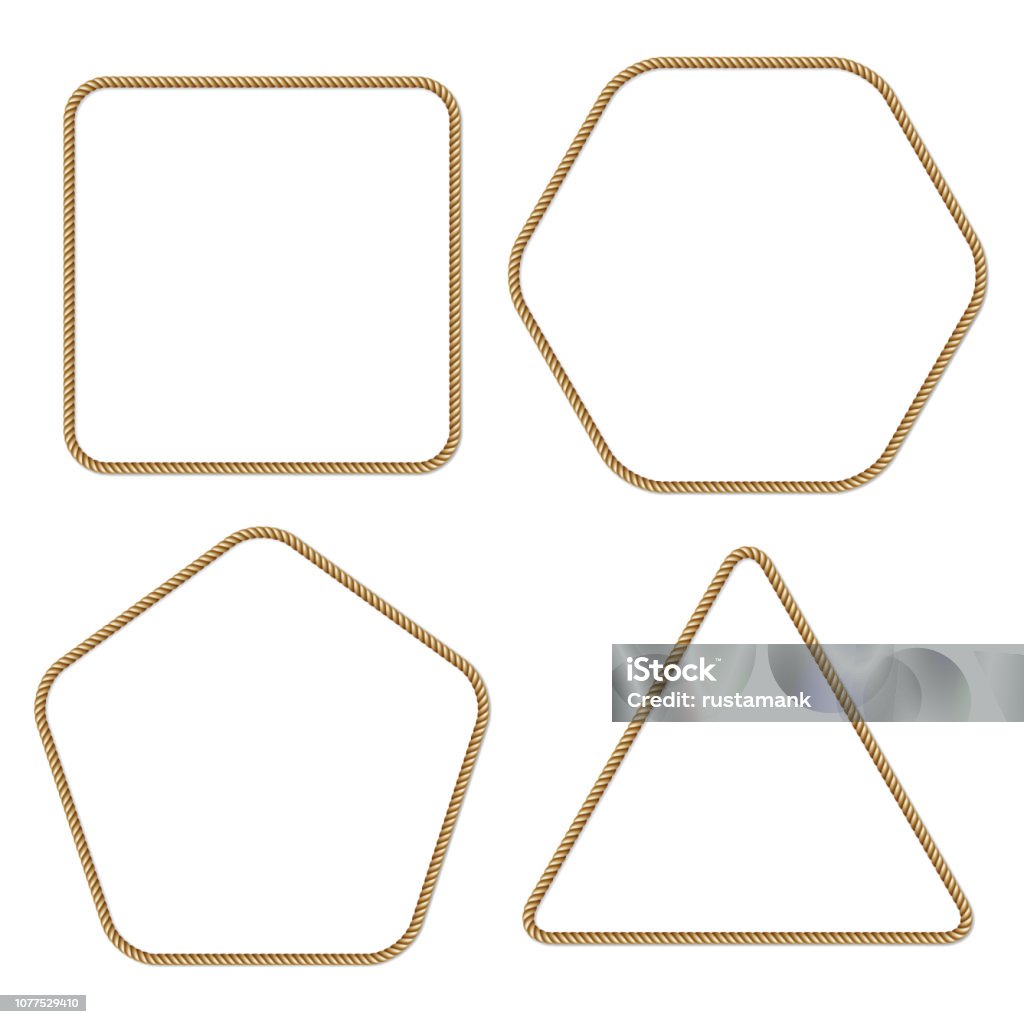 Bộ Viền Vector Dệt Dây Màu Vàng Khung Vector Hình Lục Giác Hình ...