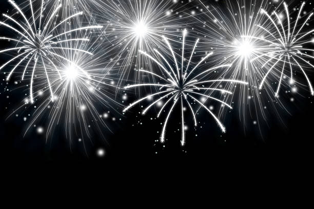 istock Abstract fireworks on pure dark background. Effect of sparks fireworks. 1077535208