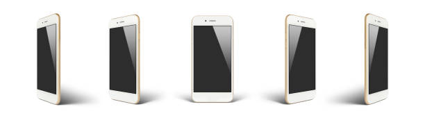 istock Perspective concept of empty screen smartphone isolated 1077535412