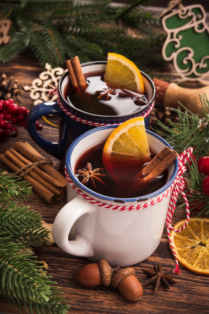 istock Christmas mulled red wine in cup 1077538344