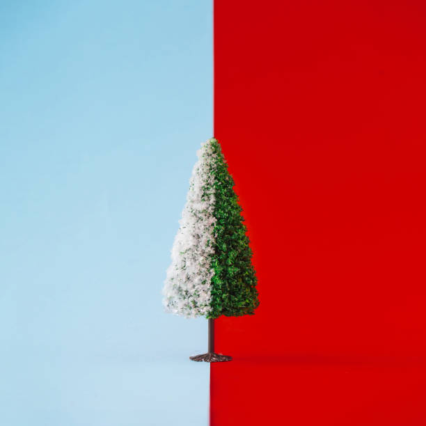 istock Minimal winter season New Year creative concept. 1077539092