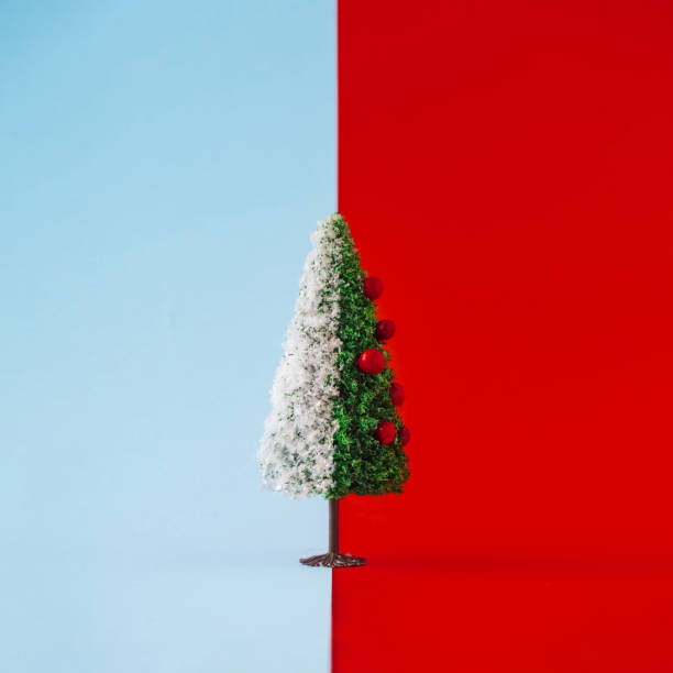 istock Minimal winter season New Year creative concept. 1077539126