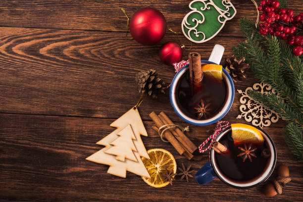istock Christmas mulled red wine in cup 1077541548