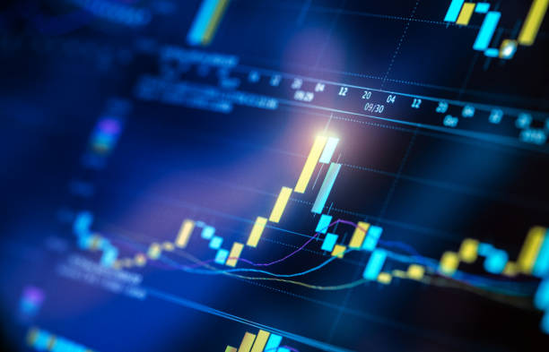istock Trading market charts 1077545174