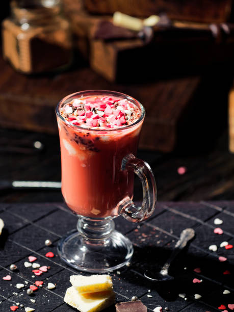 istock Red velvet hot chocolate 1077545186