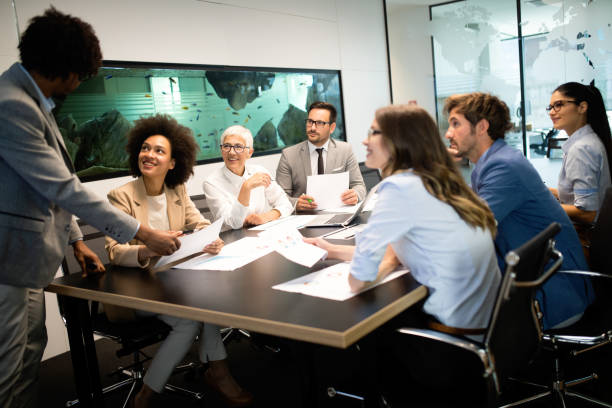 istock Business People Meeting Conference Discussion Corporate Concept 1077545982