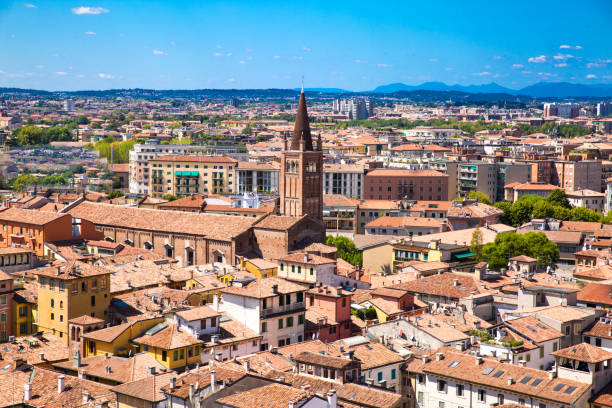 istock Panoramic cityscape of Verona,  Italy. 1077548116