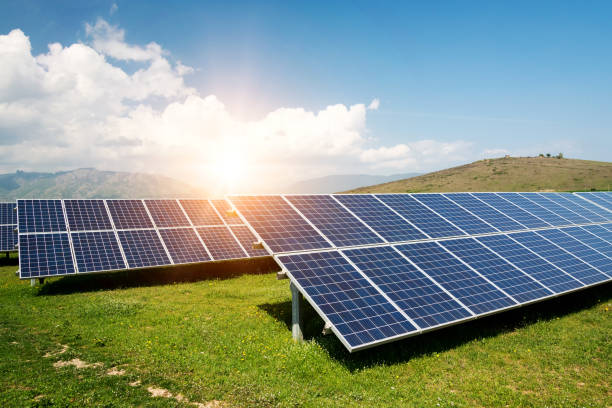 istock Solar panel, photovoltaic, alternative electricity source - concept of sustainable resources 1077548376