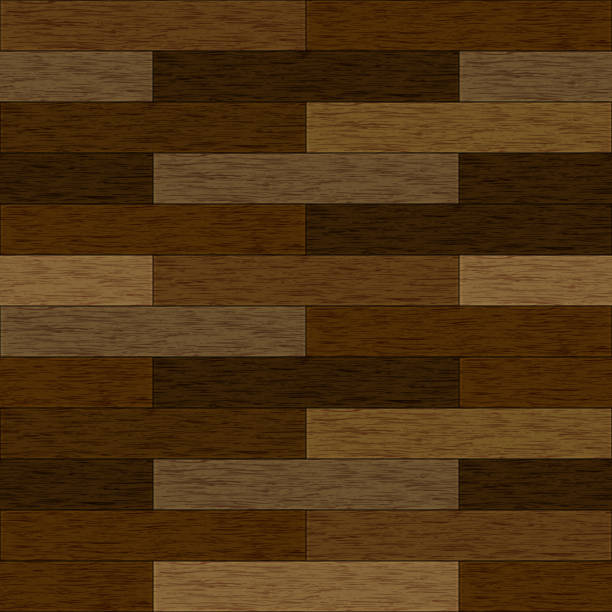 istock Realistic seamless illustration of textures of wooden parquet or boards - vector 1077550210
