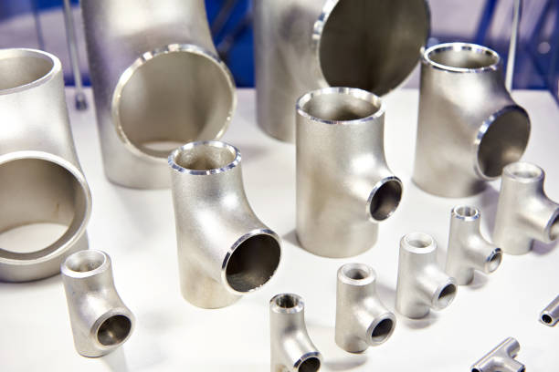 istock Metal parts for pipeline 1077557244
