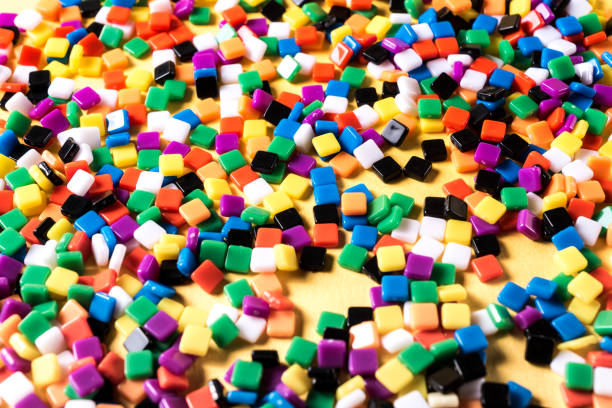 istock view from above the background with colorful small mosaic. 1077561082