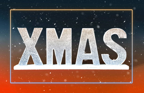 istock Wooden XMAS inscription with snowflakes. 1077561518