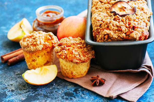 istock Homemade apple crumble cake served on a wire rack on a white sto 1077563566