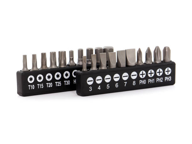 istock Set of screwdriver bits, heads, tips 1077566666