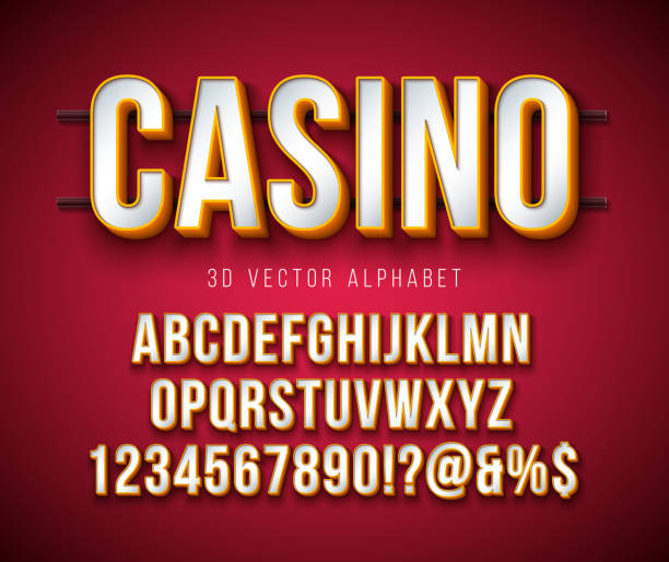 Vector 3d Alphabet Font with Frame and Shadow on Red Background. Modern Typeface Design Collection with ABC, Number and Special Characters for Banner, Poster or Invitation. Layered Separated Characters. Vector 3d Alphabet Font with Frame and Shadow on Red Background. Modern Typeface Design Collection with ABC, Number and Special Characters for Banner, Poster or Invitation. Layered Separated Characters Text stock illustrations