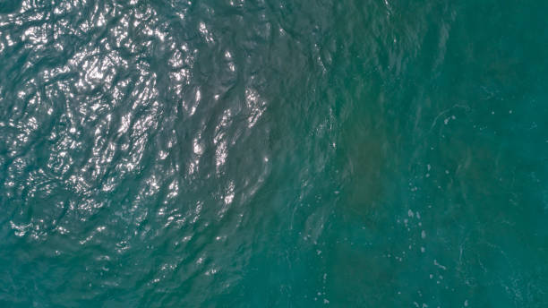 istock Drone aerial view of sea wave surface 1077569156