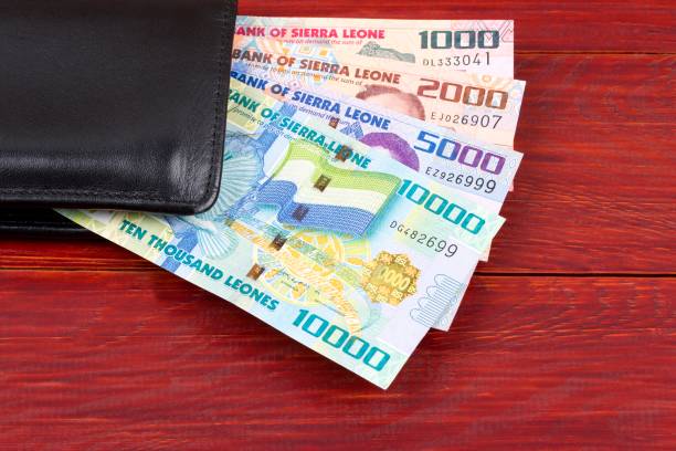 istock Sierra Leonean money in the black wallet 1077570078