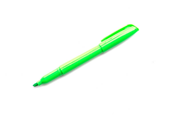 istock Green marker pen isolated on white background. 1077571768