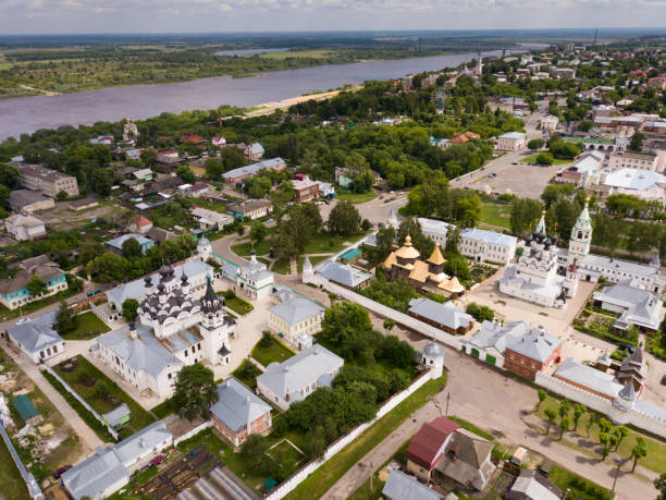 istock Aerial view of Annunciation Monastery and Holy Trinity Convent in Murom 1077575756